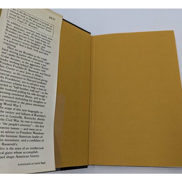 Brandeis By Lewis J. Paper Biography Jewish Supreme Court Justice Vintage 1983 - Picture 3 of 9